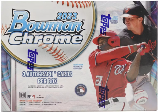 Bowman Chrome HTA Choice 2023 Hobby Box (3 Autos Per Box!)