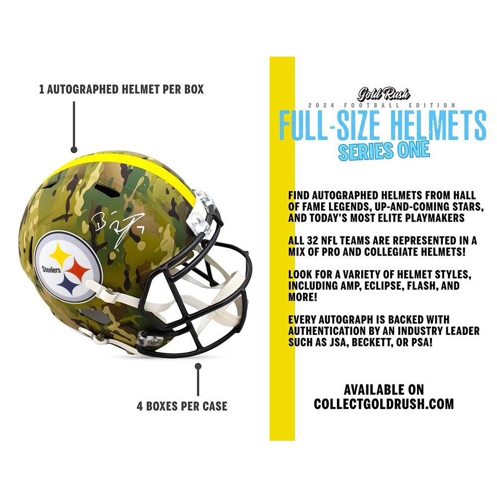 Gold Rush Autographed Full Size Football Helmet 2024 (Series 1)