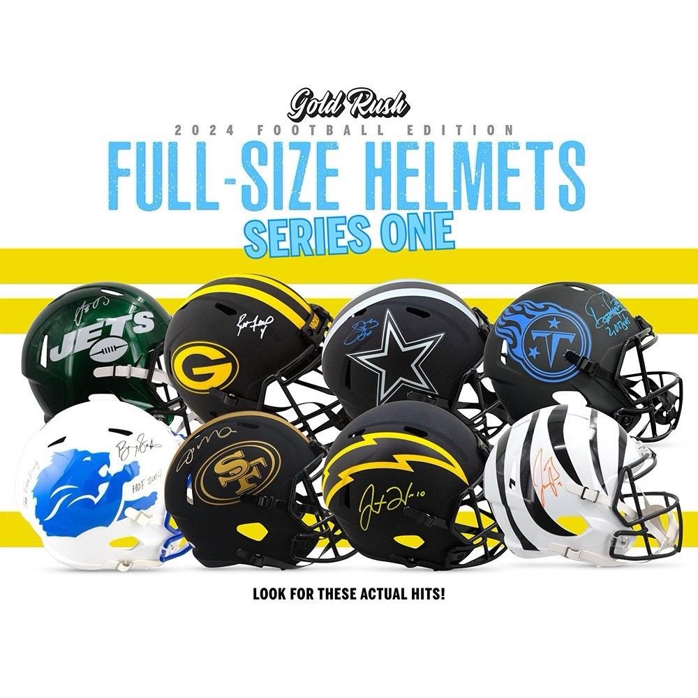 Gold Rush Autographed Full Size Football Helmet 2024 (Series 1)