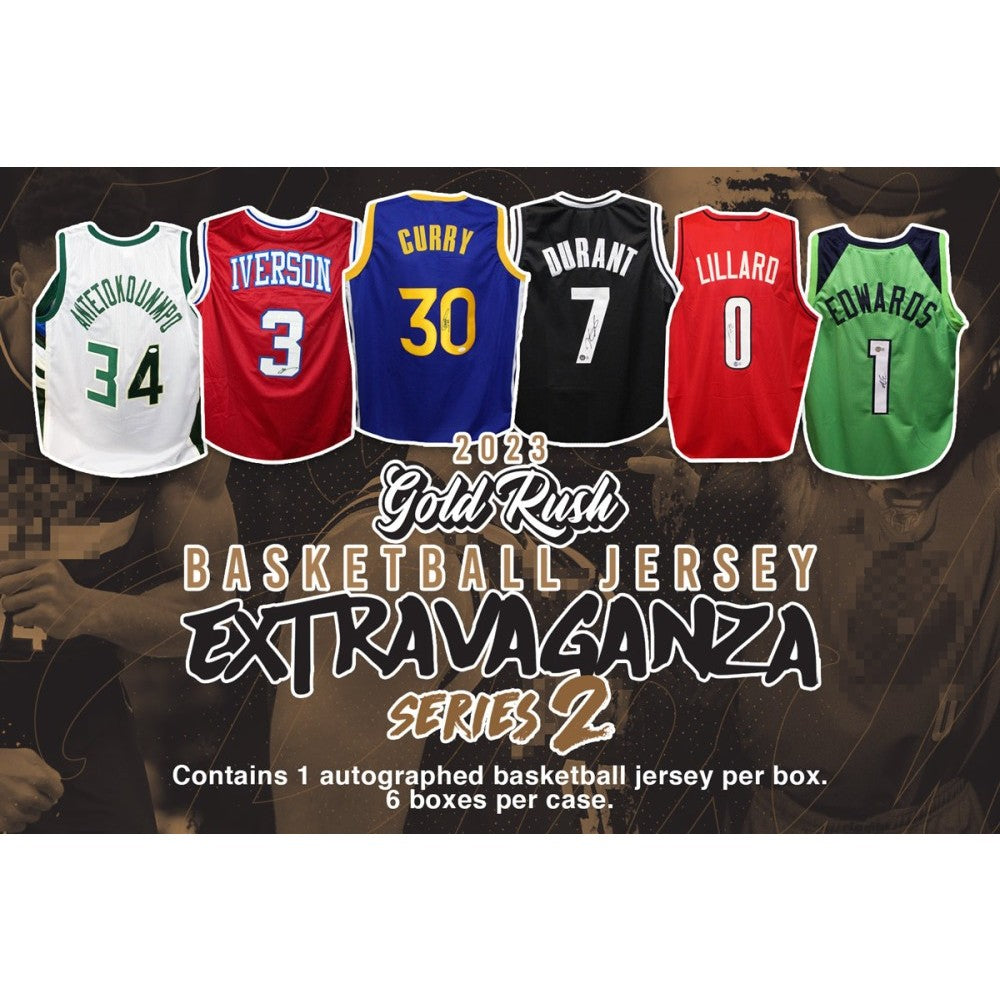 2023 Gold Rush Autographed Basketball Jersey Edition Series 1 Box