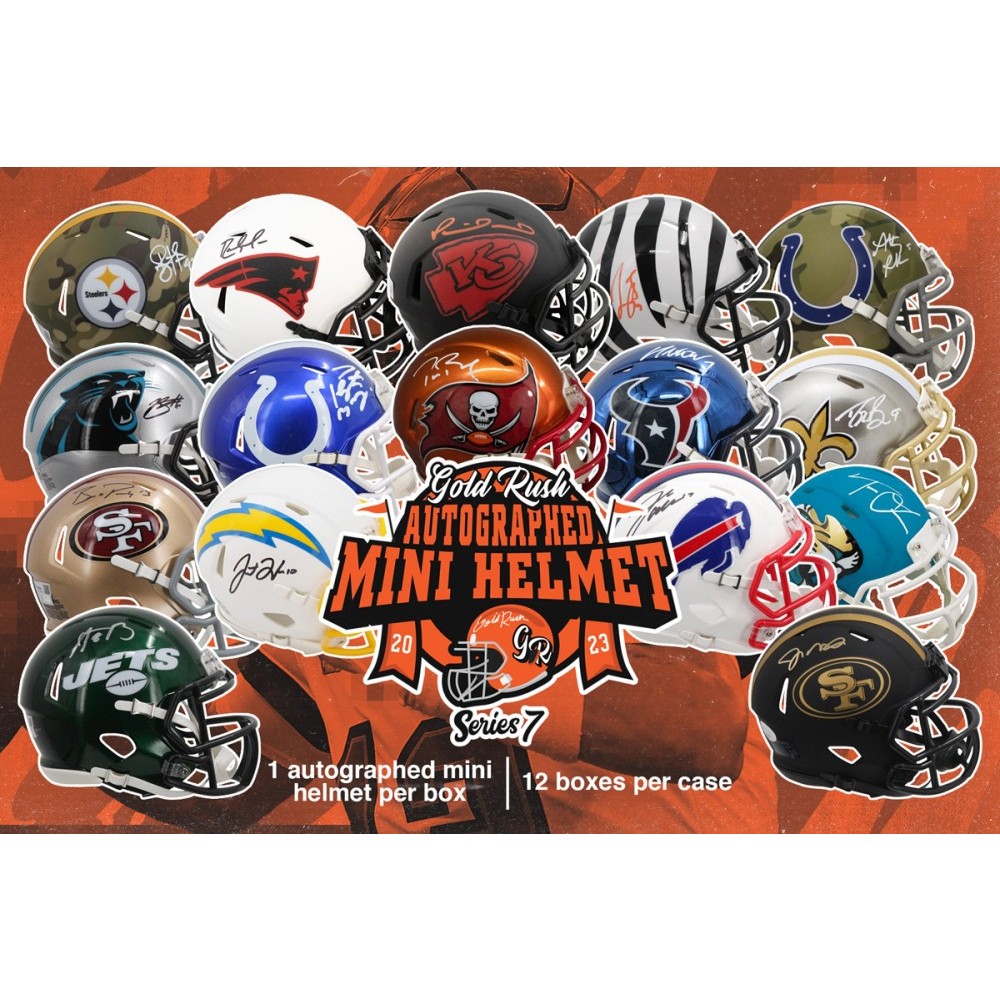 Gold Rush Autographed Football Mini Helmet 2023 (Series 7)