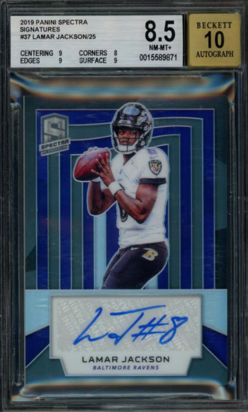 Hit Parade Football Platinum Autographed