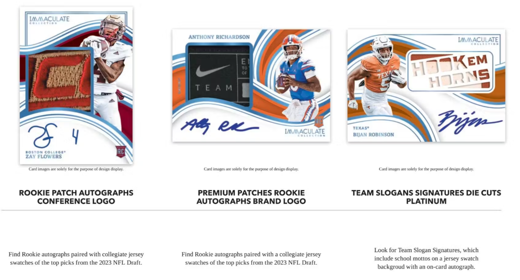Panini Immaculate Collegiate Football 2023 Hobby Box