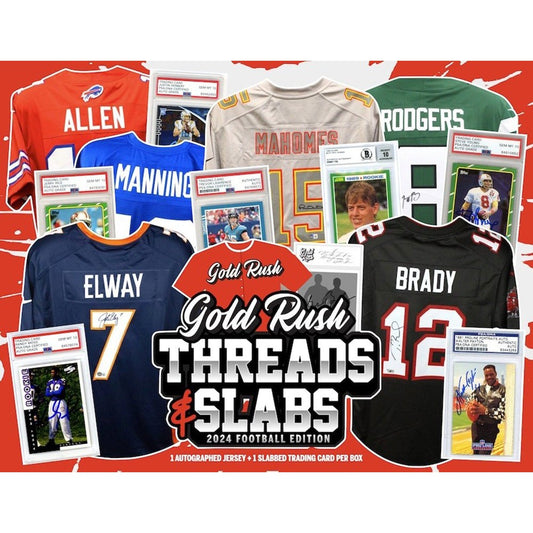 Gold Rush Threads & Slabs (1 Graded Card + 1 Auto Jersey Per Box!)
