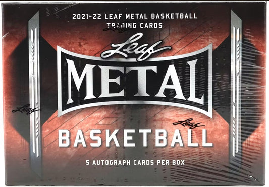 Leaf Metal Basketball 2021-2022 (5 Autos Per Box!)