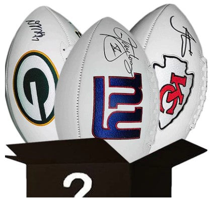 Autographed Full Size Football Box